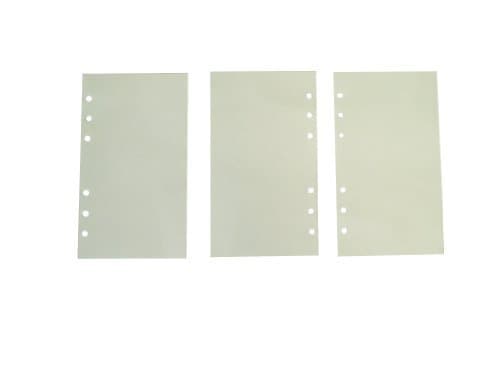 Refill 6 Hole A6 Lined Papers for Personal Filofax Size 75 Pages 20/20/50/20/20mm 3 Sets (225 Pages)