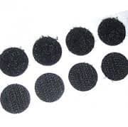 Velcro Brand 100 Pair 13mm Hook and Loop Self Adhesive Black Coins Dots 100 Hook & 100 Loop | Multiples Sent as Continuous Length
