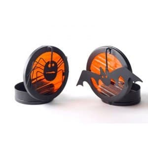 Set of 2 Spooky Tea Light Tealight Holders