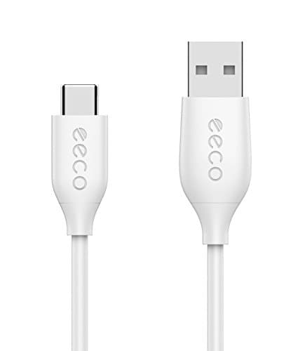 eeco USB - C Cable, USB Type C to USB 2.0 Fast Charging Cable 1m (3ft) for Samsung Galaxy S9 / S8 / S8 Plus, LG G5 / G6, New MacBook, Nexus 5X / 6P, Pixel, Huawei, Nintendo Switch and more (White)