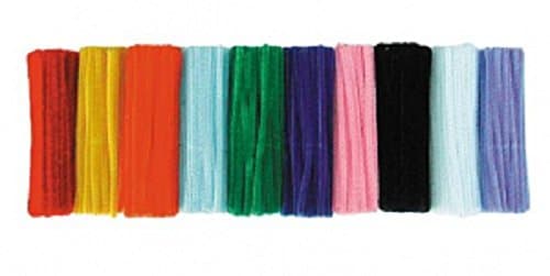 Chenille Stems Pipe Cleaners choose colour and quantity (20, Red)