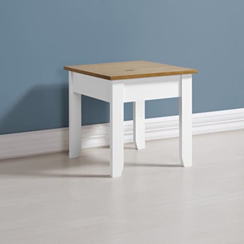 Home Essentials Ludlow Ludlow Lamp Table in White/Oak