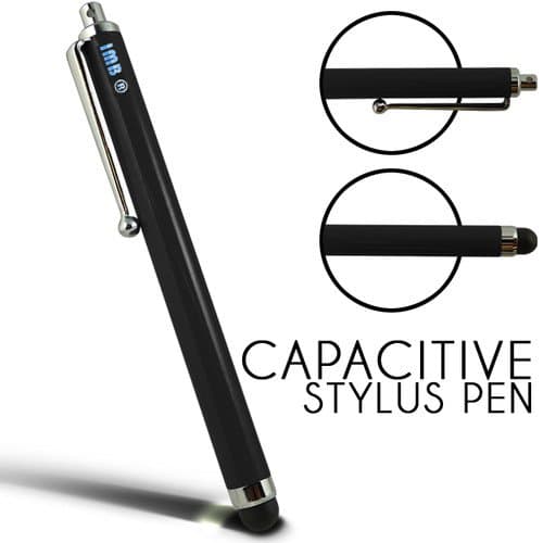 IMB (Black) Capacitive Stylus Pen for Kindle Fire, Kindle Fire HD 7 8.9, Google Nexus 7, iPad Mini, iPad 2, iPad 3 (the new iPad), iPhone 5 4S, Galaxy S 3