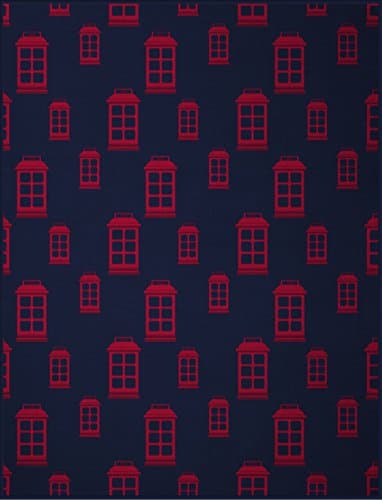 Biederlack Retro Phone Boxes, Cotton Blend, Blue, Single