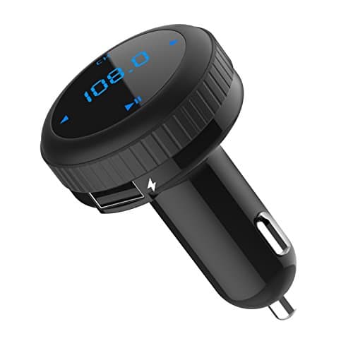 Bluetooth FM Transmitter,Aupolo Wireless Bluetooth Car Kit In-Car MP3 Player Hands free Kit LED Monitor, Dual USB Charging Port U-disk/TF Card Slot for iPhone 7 SE 6s 6s Plus, iPad, HTC Samsung and Smartphone