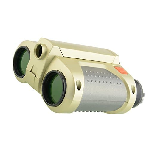 Lanlan 4x30 Night Binoculars with Pop-up LED Spotlight Plastic Night Vision Telescope Gift for Kids
