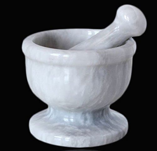 White Gloss Marble Mortar with Pestle Kitchen 6 x 6 cm Big White Marble Mortar Kitchen Mortar with Pestle Handmade Classics Home Interior Design