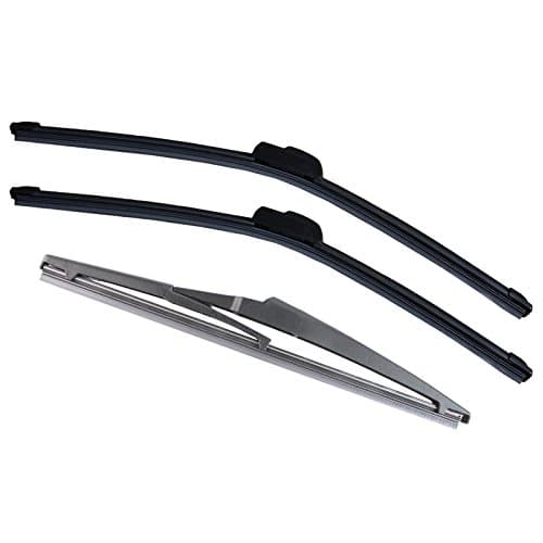 Aero VU Front Flat &amp; Specific Fit Rear Windscreen Window Wiper Blades Service