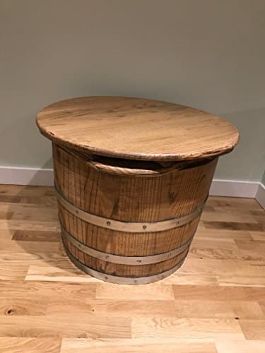 ROUND OAK BARREL COFFEE TABLE