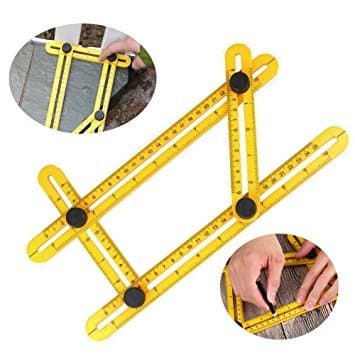 Angleizer Template Tool, Kulan Angles Multi-Use Ruler, Universal Angleizer Template Ruler For All Angles, For Handymen, Builders, Carpenters