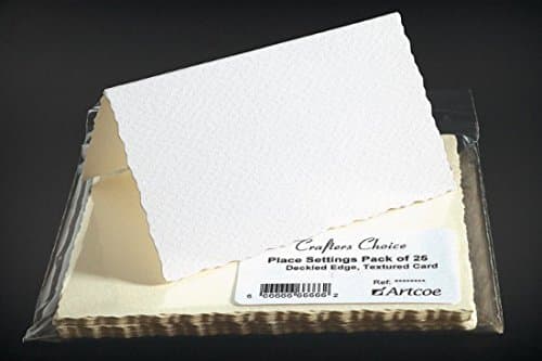 CRAFTERS CHOICE 25 White Place Settings cards