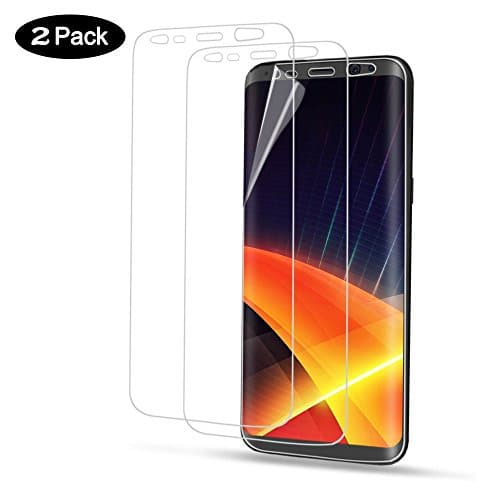 Galaxy S8 PLUS Protector[2-Pack],Anti-Fingerprint Anti-Bubbles [Full Coverage][Case Friendly][Ultra Clear] Phone Film for Samsung Galaxy S8 PLUS with Lifetime Replacement Warranty