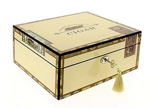 Humidor for 25 Cigars with Piano