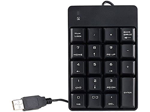GeneralKeys Numeric Keypad: 19 Key Numeric Keypad USB 2.0 (Num Block)