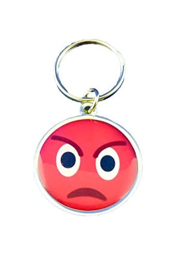Emotives Emoji Keyring - Angry