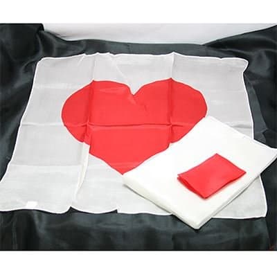 Magic Trick | Heart Scarf Set by JL Magic | Stage / Parlor Performer