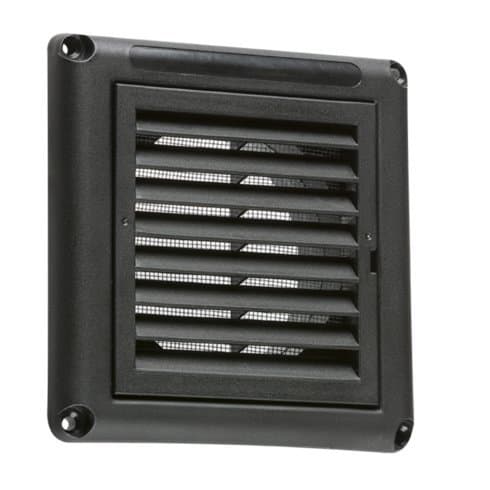 10 x 10.16cm Extractor Fan Grille with Fly Screen (Body Material: Plastic, Assembly Required)