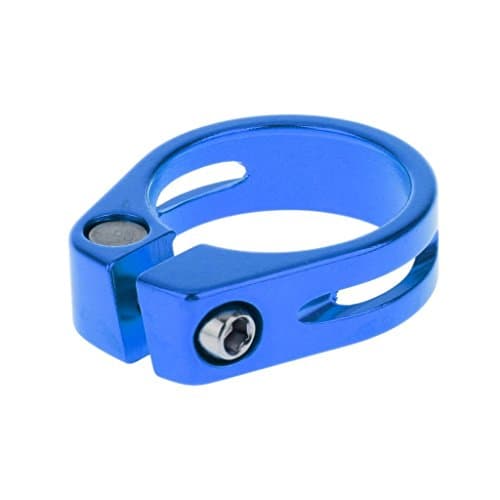 Sishe Mountain Lock Seatpost Clamp for Bicycle Accessory (Blue)