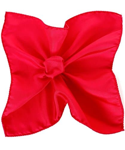 Hemley Plain Silk Handkerchief One Size Red