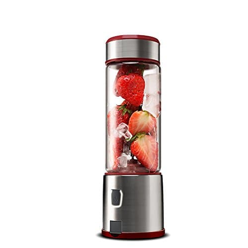 LJHA Juicer rechargeable mini mini automatic juicer fruit and vegetable multi-function wireless Juicer 2 color optional 78 * 78 * 240 Blender ( Color : A )