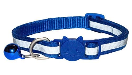 ZACAL Reflective Cat Collar with Bell | Safe Quick Release Breakaway Buckle | Adjustable to fit all Domestic Cats