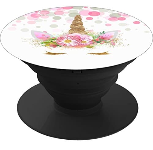 Multi-Function Pop Out Phone Grip and Stand, Socket Mobile Holder for your Phone &amp; Tablet - unicorn face