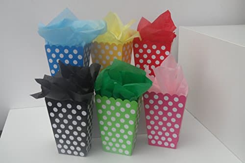 Ava Graceful Designs 6 x Sweet Candy Popcorn Boxes complete with tissue paper