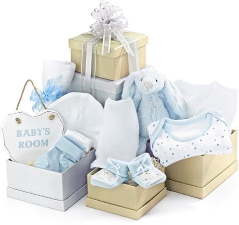 New Baby Gift Tower In Blue