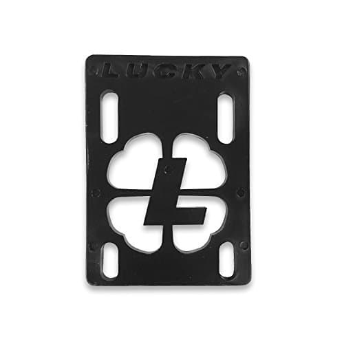 Lucky Black 1/8 Risers Single Skateboarding Risers Pads by Lucky Bearings