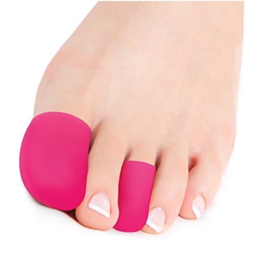 Squad Goods Silicone Toe Cap protector and finger sleeves - 5 Pieces Pink
