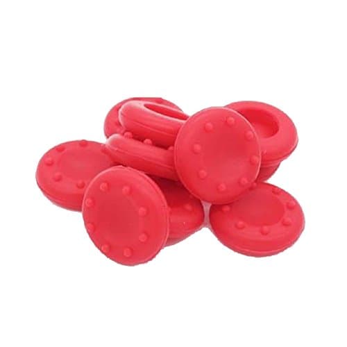Haoponer 10Pcs Red Silicone Analog Controller Thumb Stick Grips Cap Cover for Playstation3 PS3 PS4 Xbox 360 Xbox one Game Accessories Replacement Parts