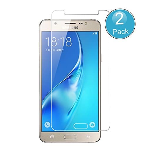 [2 Pack] Galaxy J7 Screen Protector, Wrcibo Premium Tempered Glass Screen Protector for Samsung Galaxy J7 2016 Version with [9H Hardness] [Anti fingerprint] [Smooth Touch] [Scratch Resist] [No Bubble]