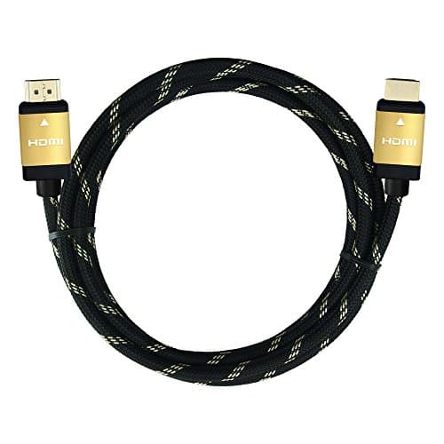 Crypto HDMI Cable v2.0 2m M / M Premium gold-plated 4K, 3D capable, HDCP, Ethernet, audio, Protection against cable break, Perfect for a dvbt2 receiver, 4K TV 4K Blu-ray player, game consoles, color black gold