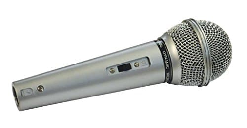 Switched Plastic Bodied Vocal Microphone with 3 Meter XLR to 6.35mm Jack Lead
