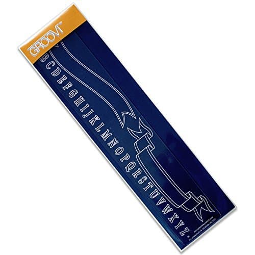 Alphabet Banners Groovi Border Plate
