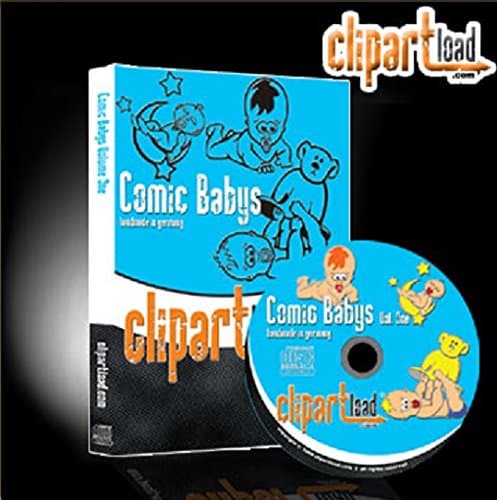 'Clipartload Vector Graphics for Cutter "Comicbabies 1 Comic Baby For Airbrushing Stencils Template, Nail Design Embroidery Machines – Embroidery T-shirt Designs CNC, Sticker, Wall stickers,
