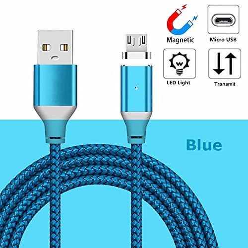 YANSHG® Magnetic USB Micro Adapter Woven Knit LED Indicator Cable(3.3ft,6ft,10ft)