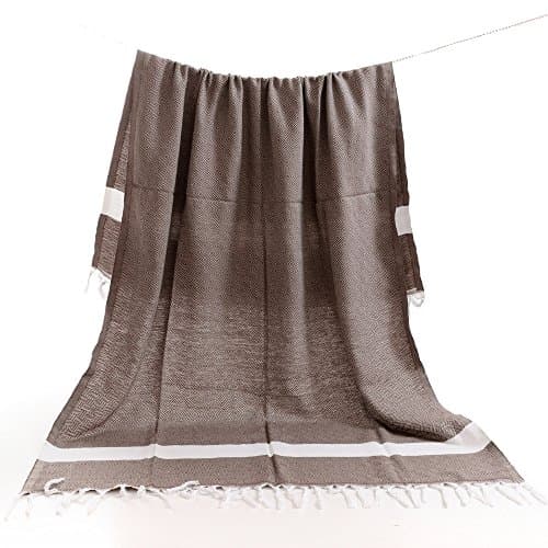 Coldtutu-2018 New Design Microfiber Thick Round Beach Towel Round Beach Blanket With Fringe Ultra Soft Tapestry Wall Hanging,Cotton Tasseld Turkish bath towel 100*170cm, coffee color