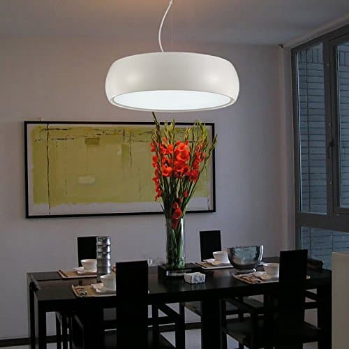 Caribou ceiling fixture/pendant Light ceiling Lamp Ceiling Light pendant Snare drum LED aluminum colored chandelier (45cm) ,white