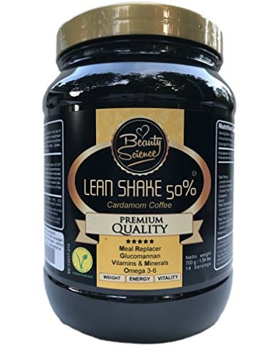 Beauty Science Lean Shake 50% (Cardamon Coffee) is designed according to the EU regulation 2016/1413 to hold the health claim: Meal replacement shake for weight loss