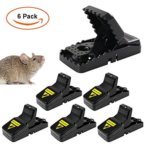 Mouse Trap, Togather 6 Pack Reusable Kill Mice Catcher Easy to Set Control Snap Traps