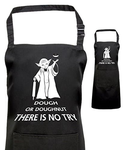 Dough or Dougnut There is No Try Chef Kitchen Professional Apron for Men Women Gifts Catering Barista Butchers Long Apron for Home Kitchen, Restaurant