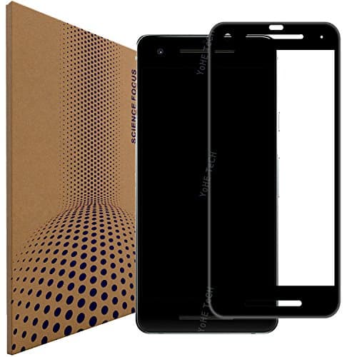 [3D Bending Edge] Google Pixel 2 Glass Screen Protectors, VLP Anti Scratch 98% Clarity Fingerprint Resistant Tempered Glass Screen Protector for Google Pixel 2 (Black)