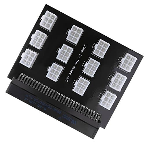 Dolity Ethereum Mining GPU 1100w/1200w PSU Breakout Board for DPS-1200MB D1200e-s PS-2142-2L Series