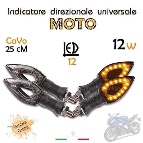 4 Direction Indicators Universal Four Arrows For Moto 12 1 W LED Flashing Light – Amber Yellow Orange