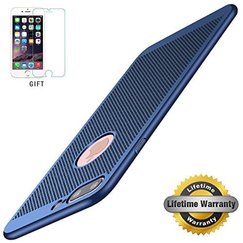 iPhone 7 plus Case, STANAWAY Hard PC iPhone 7 plus Cover[Free Screen Protector][Breathable ][Ultra Thin ][ Lightweight ][ Anti-Scratch]for iphone 7 plus case - 5.5inch slim-Blue