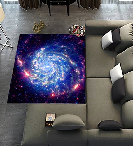 Custom Universe Space Galaxy Nebula Cloud Outer Space,Area Rug Dining Room Home Bedroom Carpet Floor Mat 5' x 3'3"