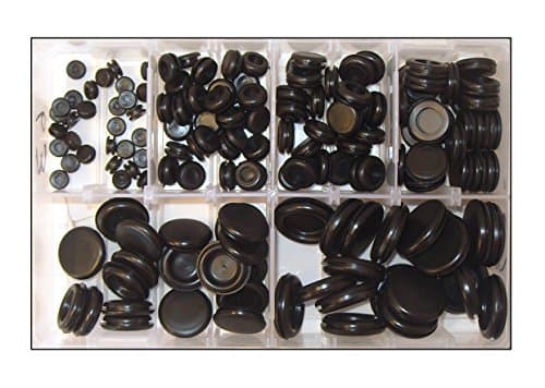 Assorted 6, 9, 12, 16, 20 & 25mm Rubber Closed Blind Blanking Grommets - Refill Pack