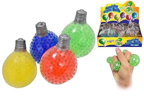 6.5 x 8cm Lightbulb Squishy Ball with Light Slow Rising Squeeze Toy Healing Toy Stress Reliever Kids Gift
