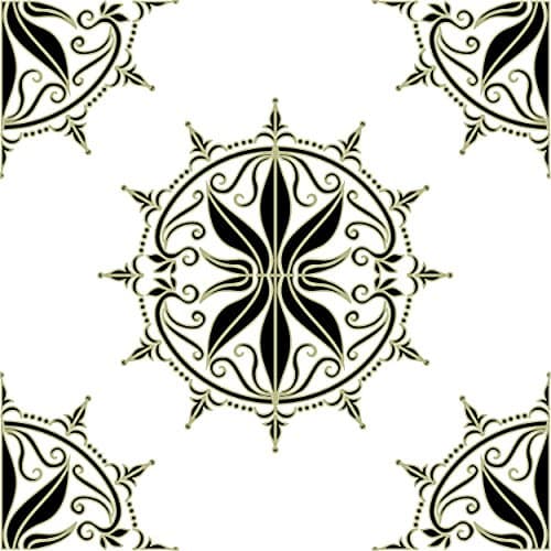 Odhams Press Regency Sage Re-Tile Decal with White Background, 6"